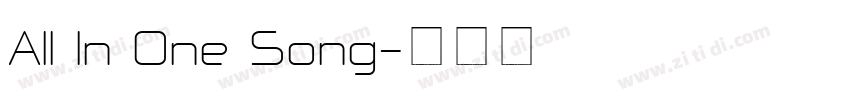 All In One Song字体转换